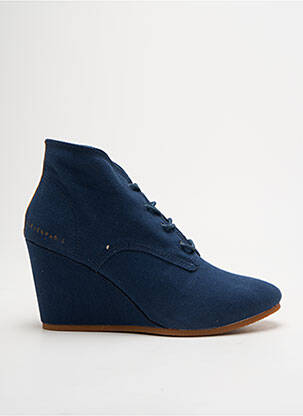 Botine/ghete toc de 7 la 9 cm albastru ELEVEN PARIS femeie