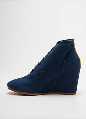 Botine/ghete toc de 7 la 9 cm albastru ELEVEN PARIS femeie