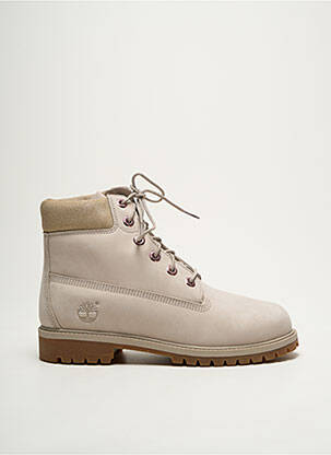 Botine/ghete țesătură satinată toc plat până la 3 cm gri TIMBERLAND femeie