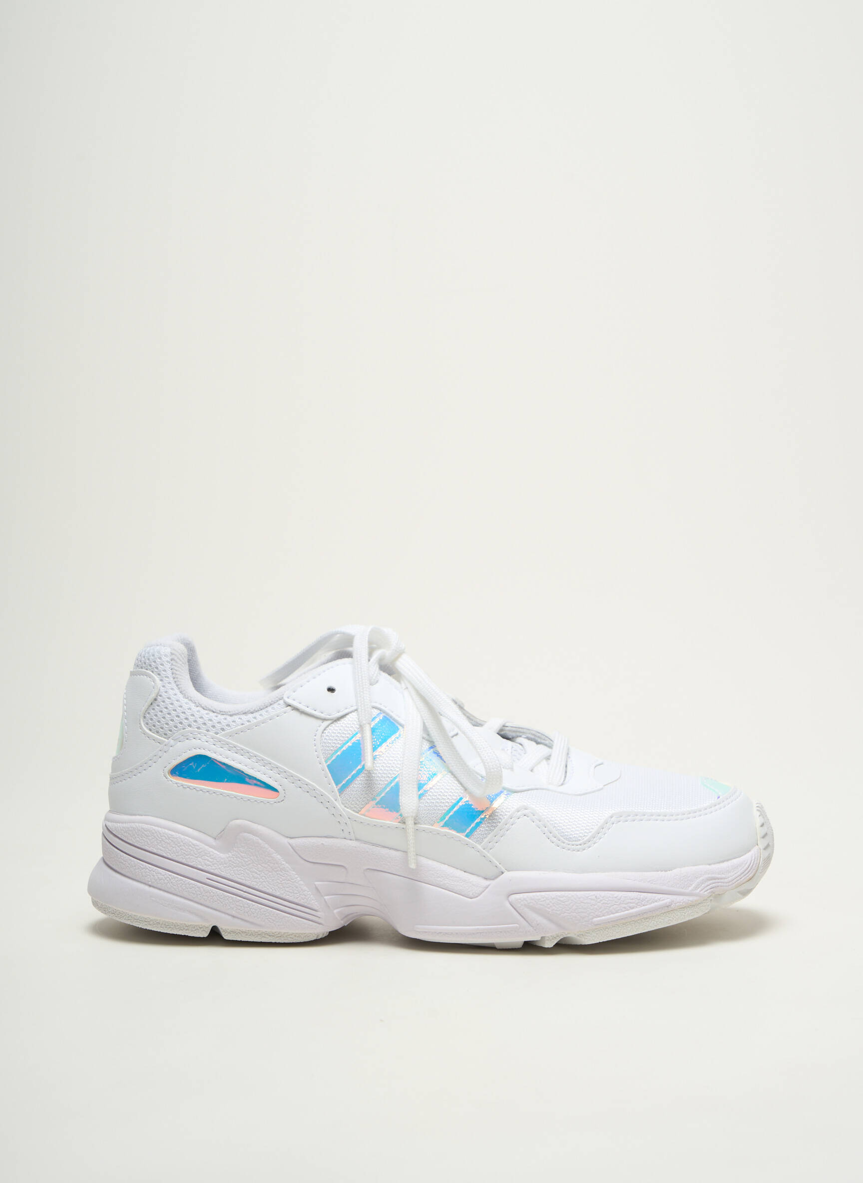 Adidași material neted vârf rotund alb ADIDAS unisex