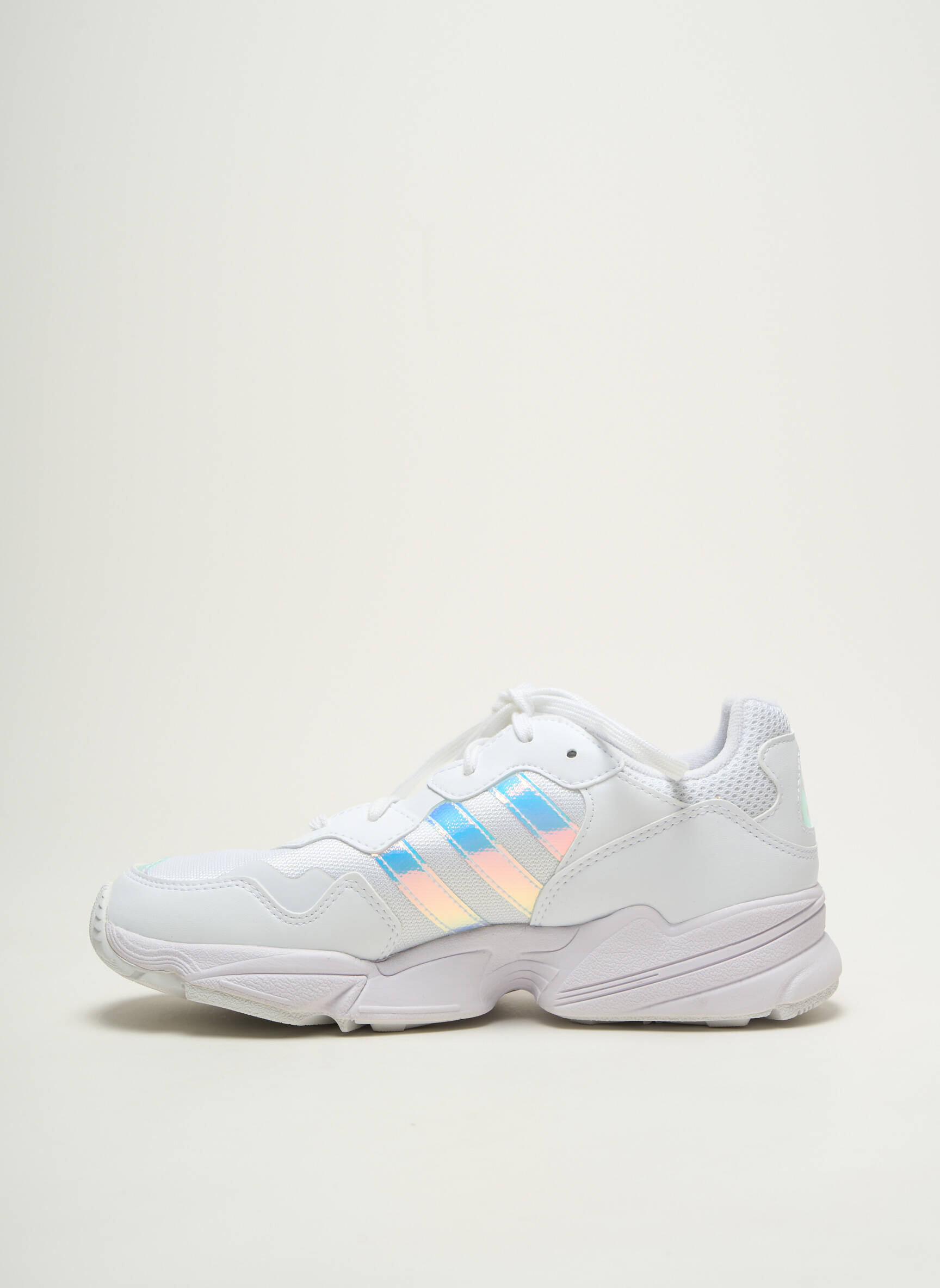 Adidași material neted vârf rotund alb ADIDAS unisex