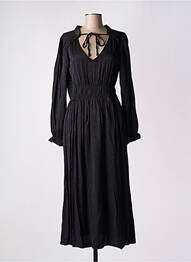 Rochie lungă mâneci lungi mâneci lungi negru EMILIE.K femeie