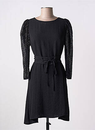 Rochie scurtă mâneci 3/4 mâneci 3/4 negru LA PETITE ETOILE femeie
