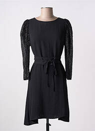 Rochie scurtă mâneci 3/4 mâneci 3/4 negru LA PETITE ETOILE femeie