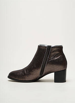 Botine/ghete închidere cu fermoar toc de 4 la 6 cm maro MELLOW YELLOW femeie
