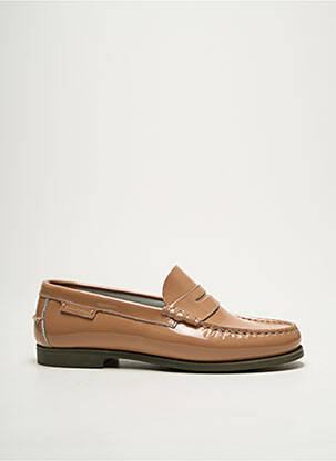 Mocasini material neted toc plat până la 3 cm bej SEBAGO femeie