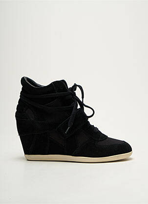 Adidași toc platformă toc de 7 la 9 cm negru ASH femeie