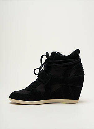 Adidași toc platformă toc de 7 la 9 cm negru ASH femeie