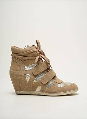 Adidași toc platformă toc de 7 la 9 cm auriu ASH femeie