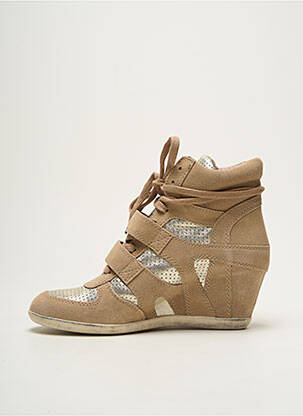 Adidași toc platformă toc de 7 la 9 cm auriu ASH femeie