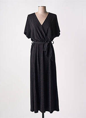 Rochie midi mâneci scurte mâneci scurte negru GRACE & MILA femeie