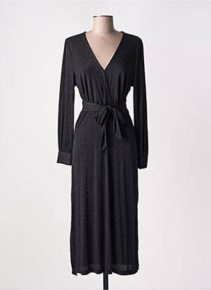 Rochie lungă mâneci lungi mâneci lungi negru GRACE & MILA femeie