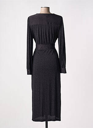 Rochie lungă mâneci lungi mâneci lungi negru GRACE & MILA femeie
