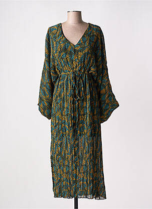Rochie lungă mâneci lungi mâneci lungi verde RUE MAZARINE femeie
