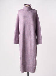 Rochie pulover croială dreaptă mâneci lungi violet FRNCH femeie