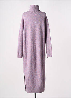 Rochie pulover croială dreaptă mâneci lungi violet FRNCH femeie