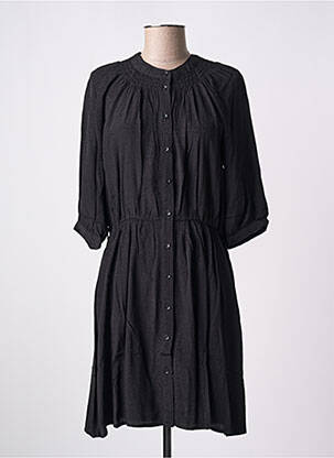 Rochie midi croială fluidă mâneci 3/4 negru RUE MAZARINE femeie