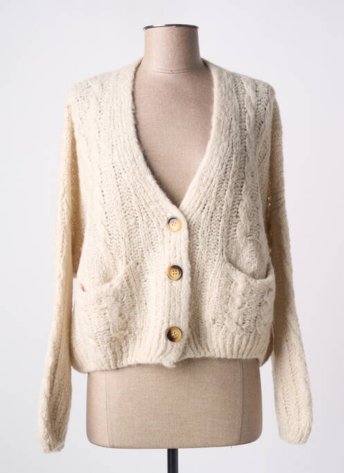 Vestă cu mâneci lungi bej STUDIO PARISIEN femeie