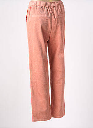 Pantalon drept talie elastică roz FRNCH femeie