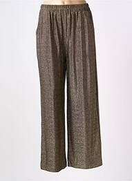 Pantalon evazat talie elastică auriu GRACE & MILA femme