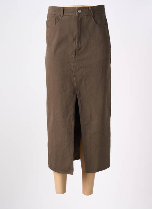 Fustă midi maro GRACE & MILA femeie