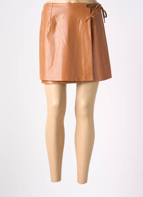 Fustă scurtă maro FRNCH femeie