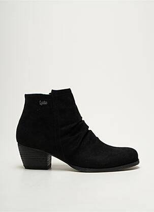 Botine/ghete cubanez toc de 4 la 6 cm negru LPB femeie