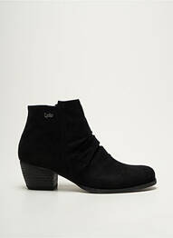 Botine/ghete cubanez toc de 4 la 6 cm negru LPB femeie