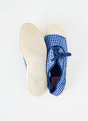Adidași vârf rotund toc plat până la 3 cm albastru BENSIMON femeie