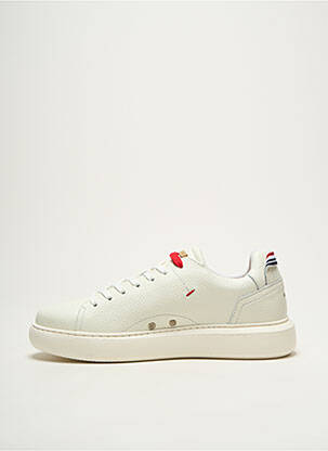 Adidași material neted vârf rotund alb KICKERS bărbat