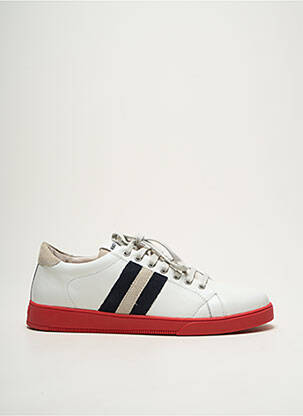 Adidași material neted vârf rotund alb BLACKSTONE bărbat