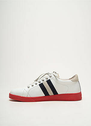 Adidași material neted vârf rotund alb BLACKSTONE bărbat