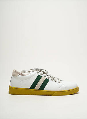 Adidași material neted vârf rotund alb BLACKSTONE bărbat