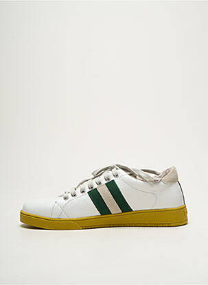 Adidași material neted vârf rotund alb BLACKSTONE bărbat