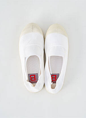 Slip-on-uri vârf rotund toc plat până la 3 cm alb BENSIMON femeie