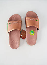 Mulete/saboți material neted toc plat până la 3 cm roz HAVAIANAS femeie