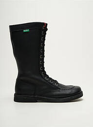 Botine/ghete material neted toc plat până la 3 cm negru KICKERS femeie