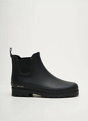 Botine/ghete material neted toc plat până la 3 cm negru MATT & NAT femeie