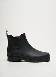 Botine/ghete țesătură satinată toc plat până la 3 cm negru MATT & NAT femeie