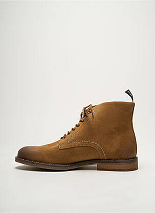 Botine/ghete nubuc toc mic maro KICKERS bărbat
