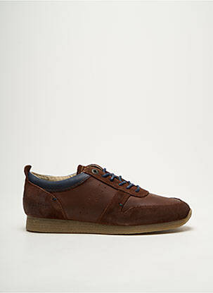 Adidași nubuc toc platformă maro KICKERS bărbat