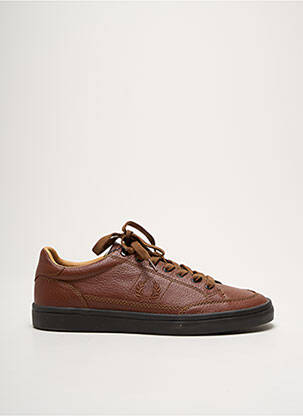 Adidași material neted vârf rotund maro FRED PERRY bărbat