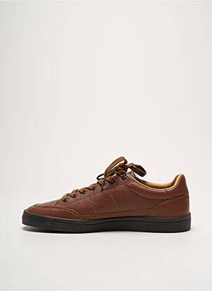 Adidași material neted vârf rotund maro FRED PERRY bărbat