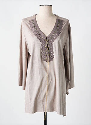 Tunică mâneci lungi bej JESSIE & VANESSA femeie