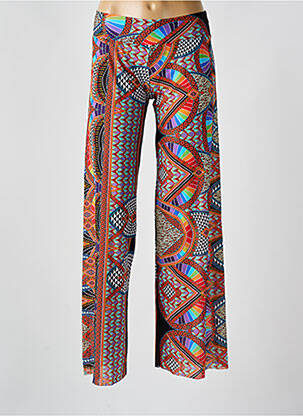 Pantalon drept roșu REVE EN DENTELLE femeie