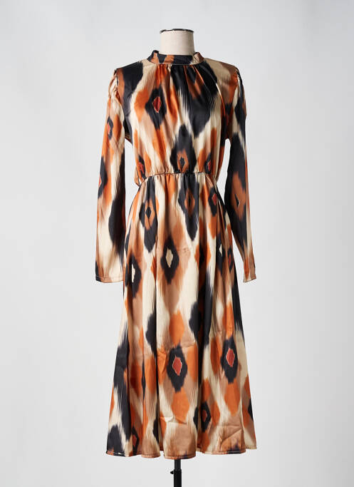 Rochie lungă maro LES IMPATIENTES femeie