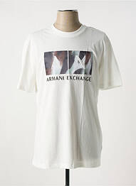 Tricou elasticitate mâneci scurte bej ARMANI EXCHANGE homme