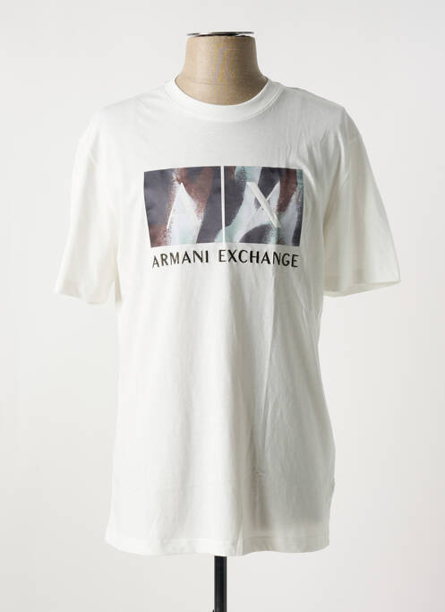 Tricou bej ARMANI EXCHANGE bărbat