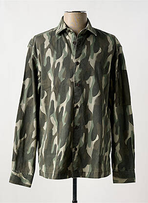 Cămașă cu mâneci lungi verde ARMANI EXCHANGE bărbat