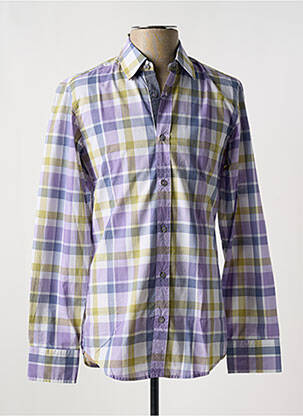 Cămașă cu mâneci lungi violet HUGO BOSS bărbat